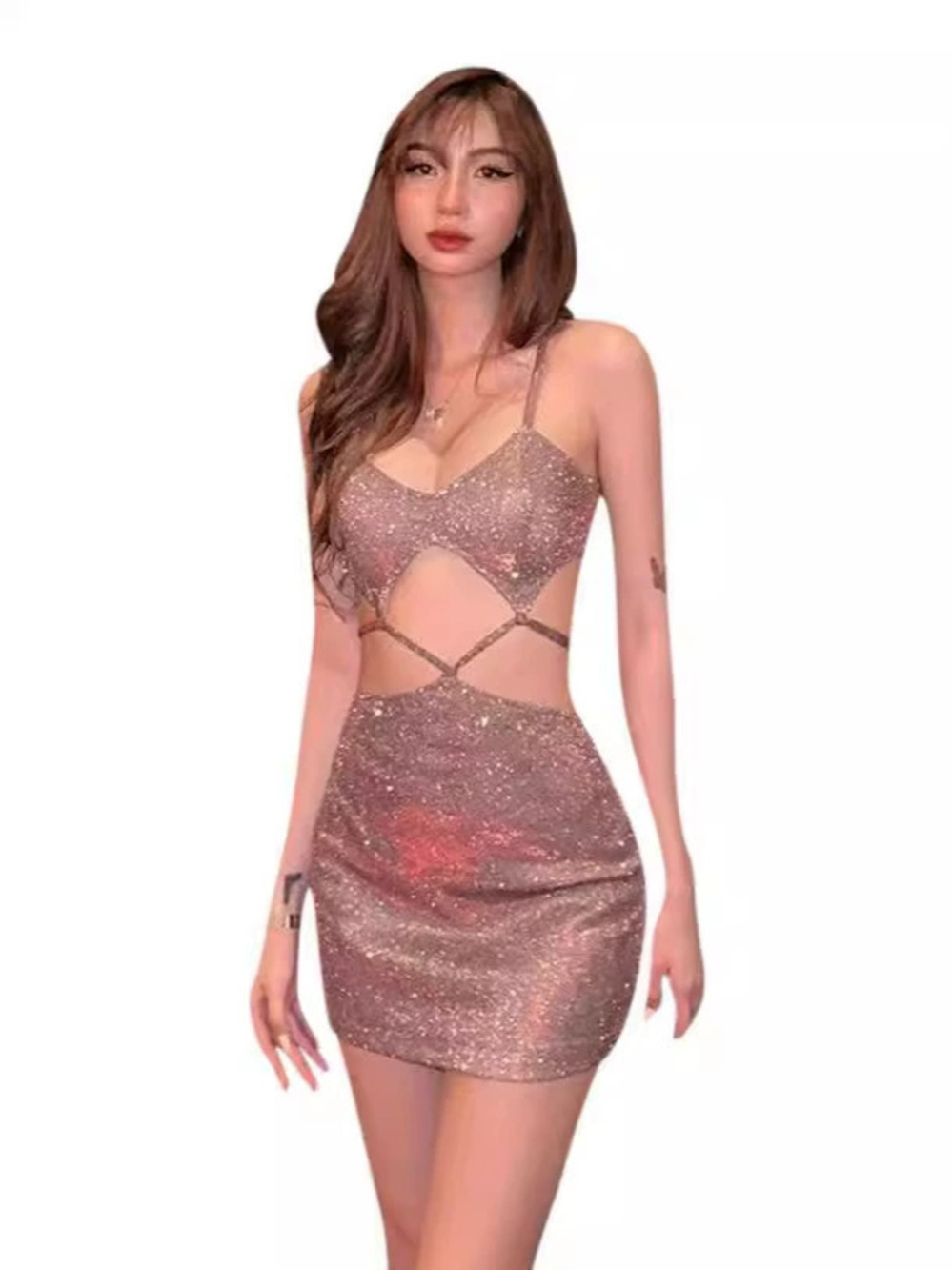 Zara Summer Cutout Crop Bodycon Evening Dress